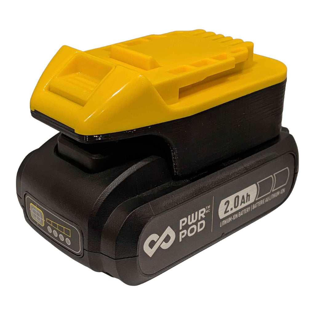 Mastercraft 20V (PWRPOD / Bleu) vers DeWalt 20V MAX Adaptateur de batterie