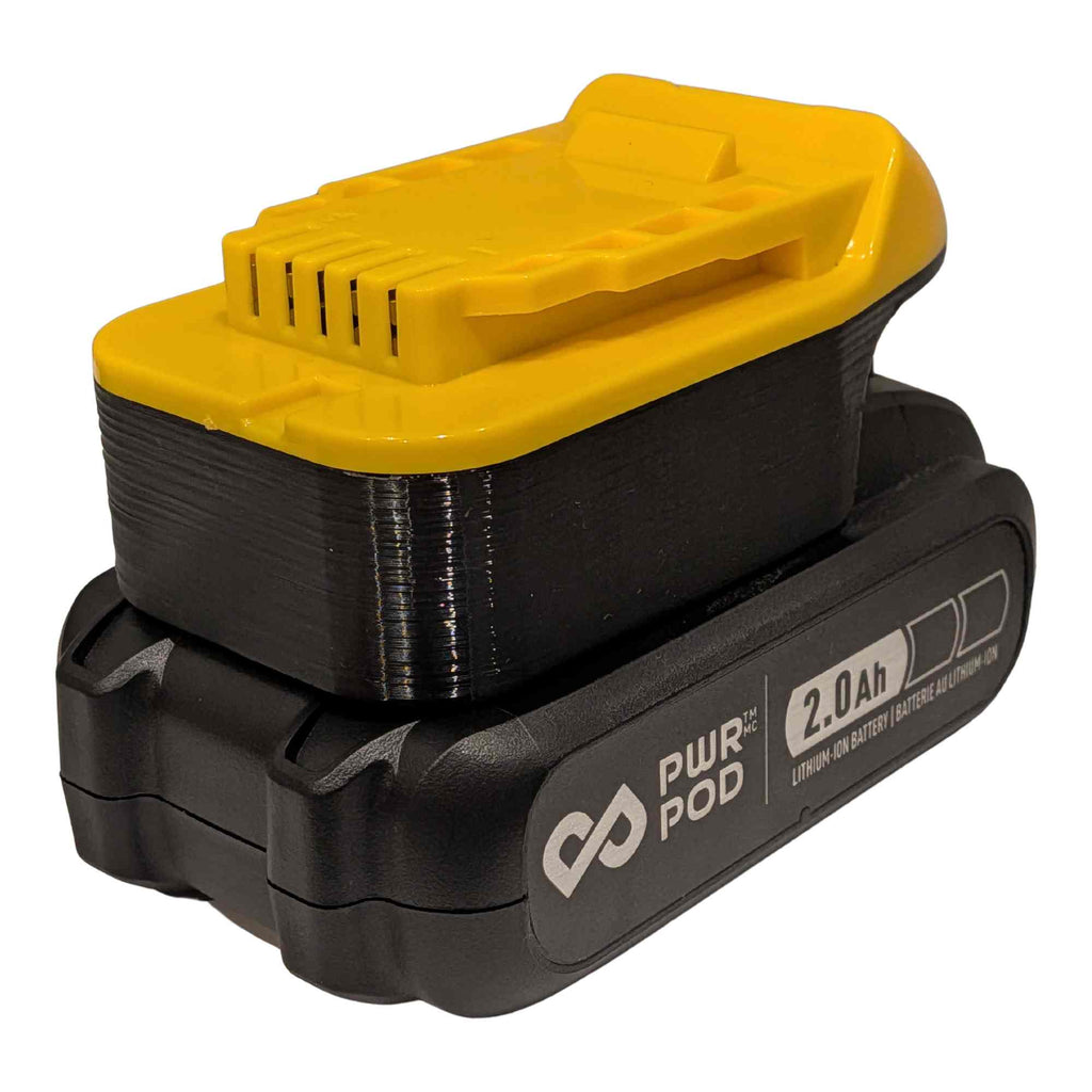 Mastercraft 20V (PWRPOD / Bleu) vers DeWalt 20V MAX Adaptateur de batterie