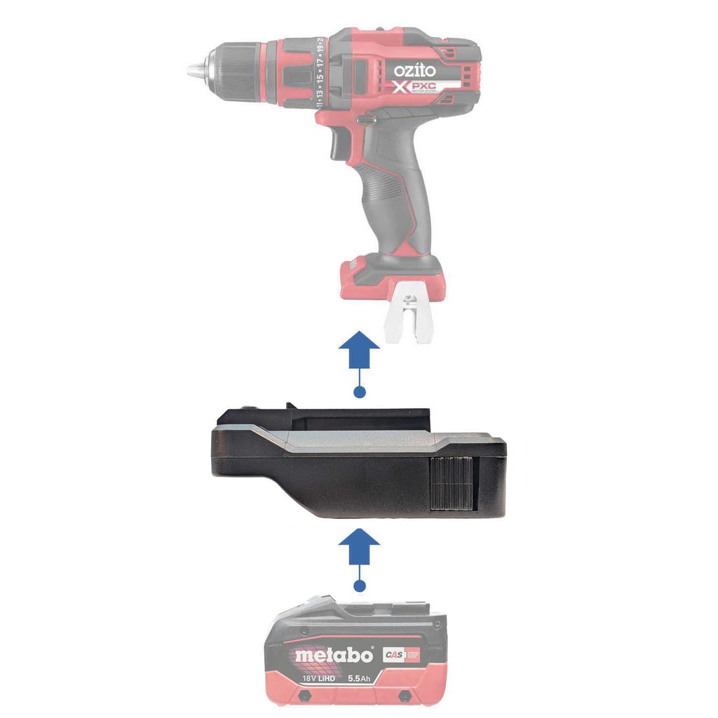 Metabo CAS 18V auf Ozito 18V PXC Akkuadapter