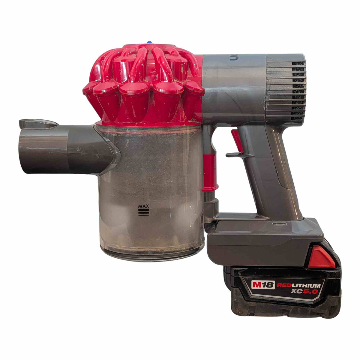 Milwaukee M18 auf Dyson V6 Akkuadapter