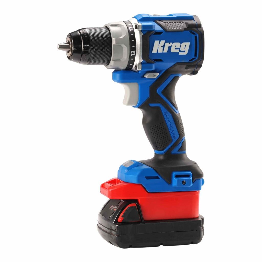 Milwaukee M18 auf Kreg 20V Akkuadapter