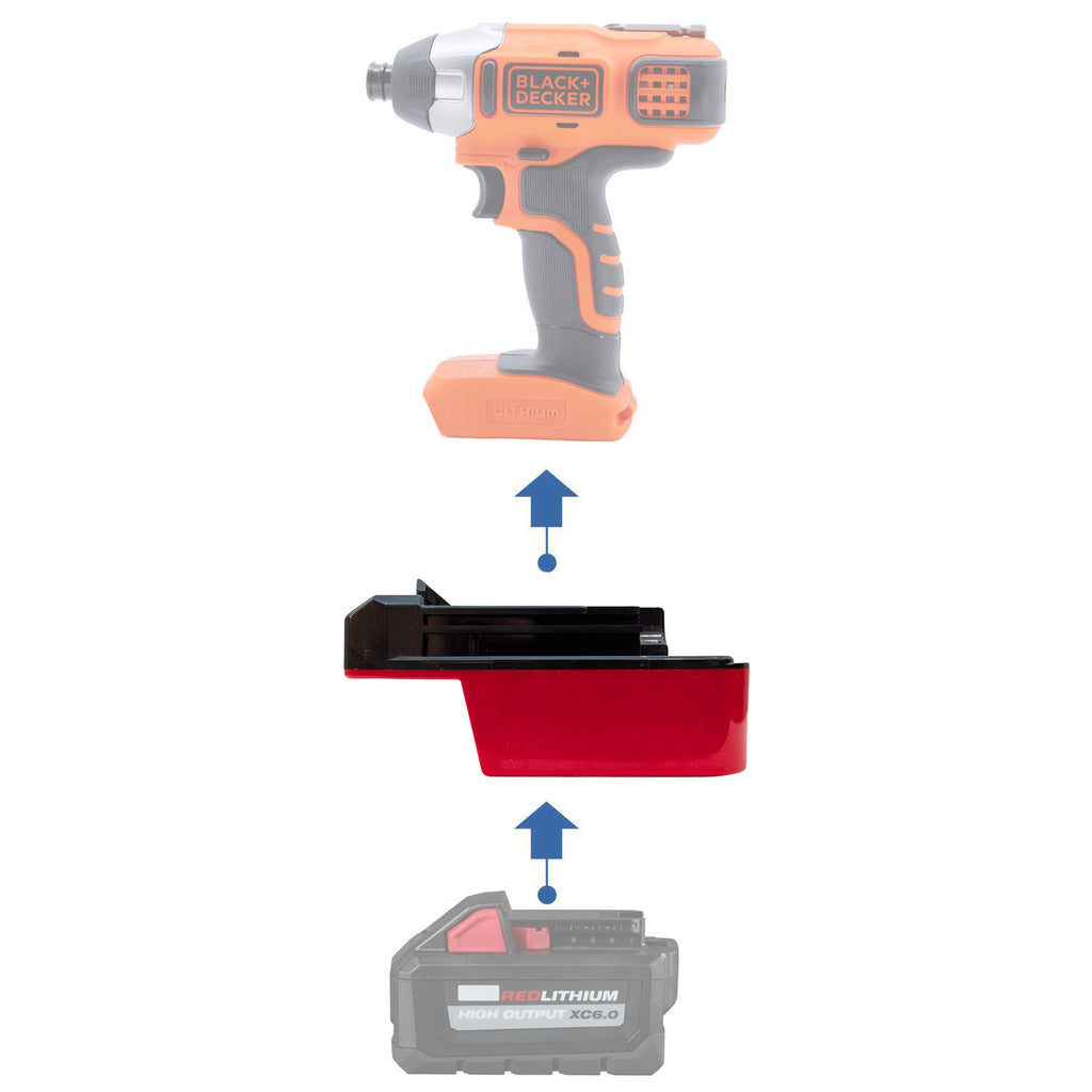 Milwaukee M18 auf Black and Decker 20V Akkuadapter