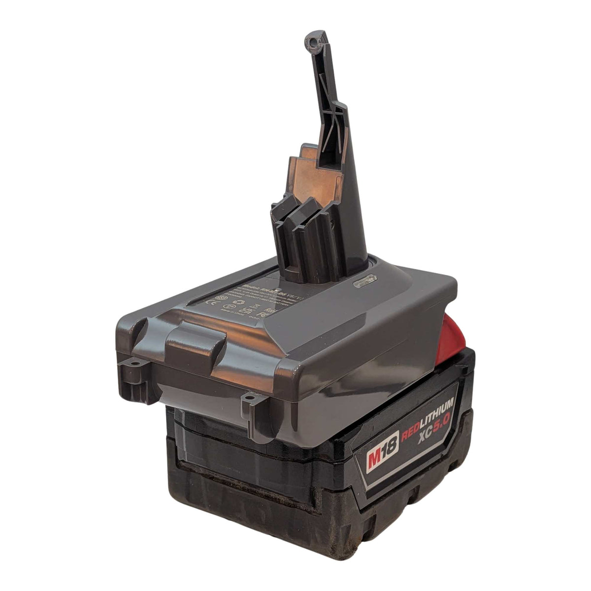 Milwaukee M18 auf Dyson V8 Akkuadapter