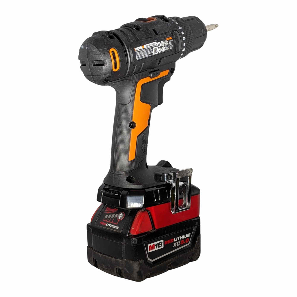 Milwaukee M18 auf WORX 20V PowerShare (Orange) Akkuadapter