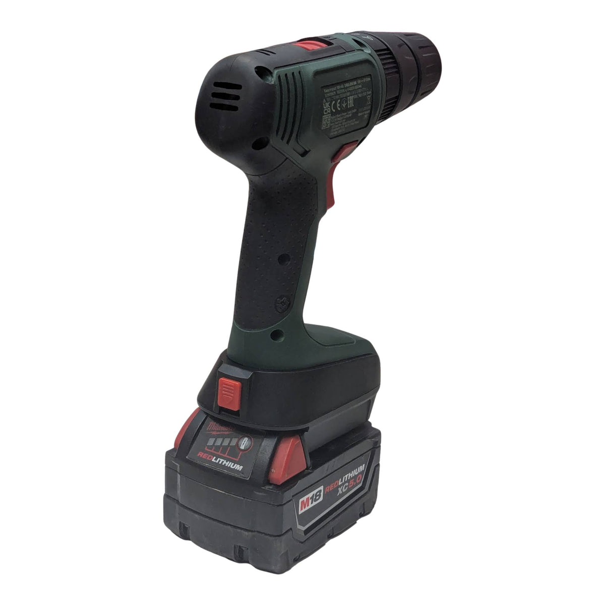 Milwaukee M18 vers Bosch 18V PBA (Vert) Adaptateur de batterie