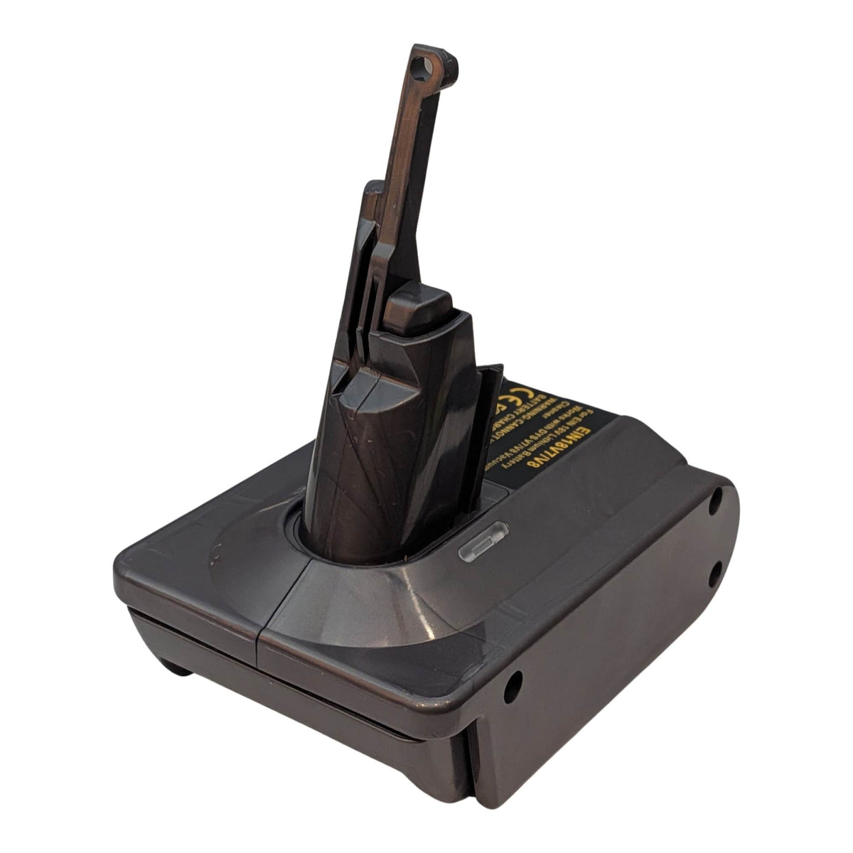Akkuadapter Einhell 18V PXC auf Dyson V8: Adapter, schräg von oben