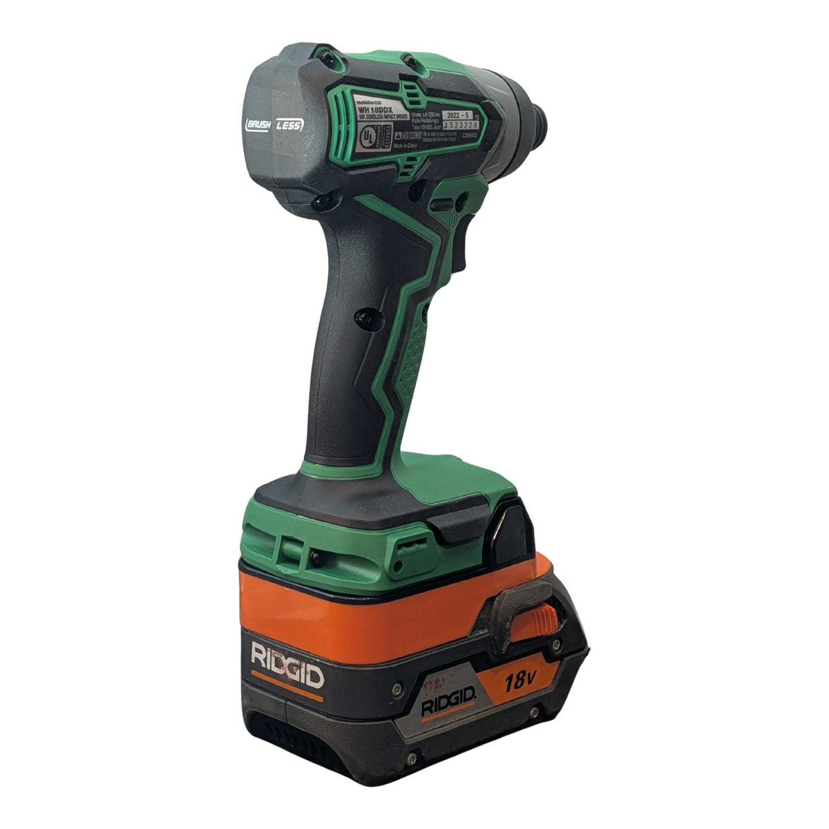 RIDGID 18V vers Metabo HPT 18V Adaptateur de batterie
