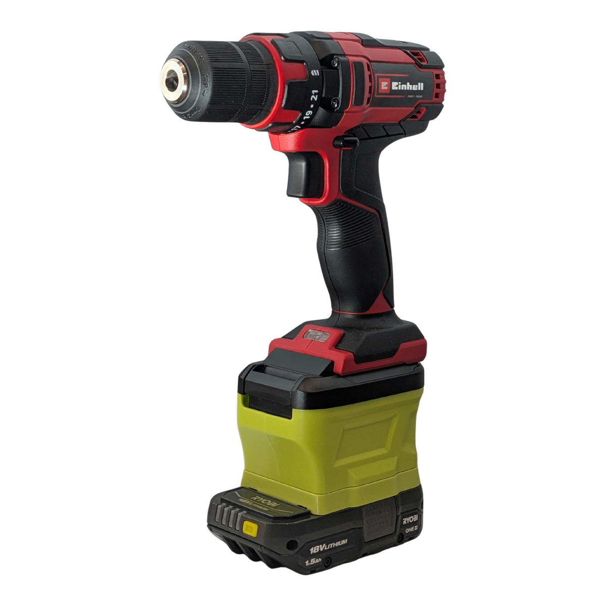 Ryobi 18V ONE+ auf Einhell 18V PXC Akkuadapter