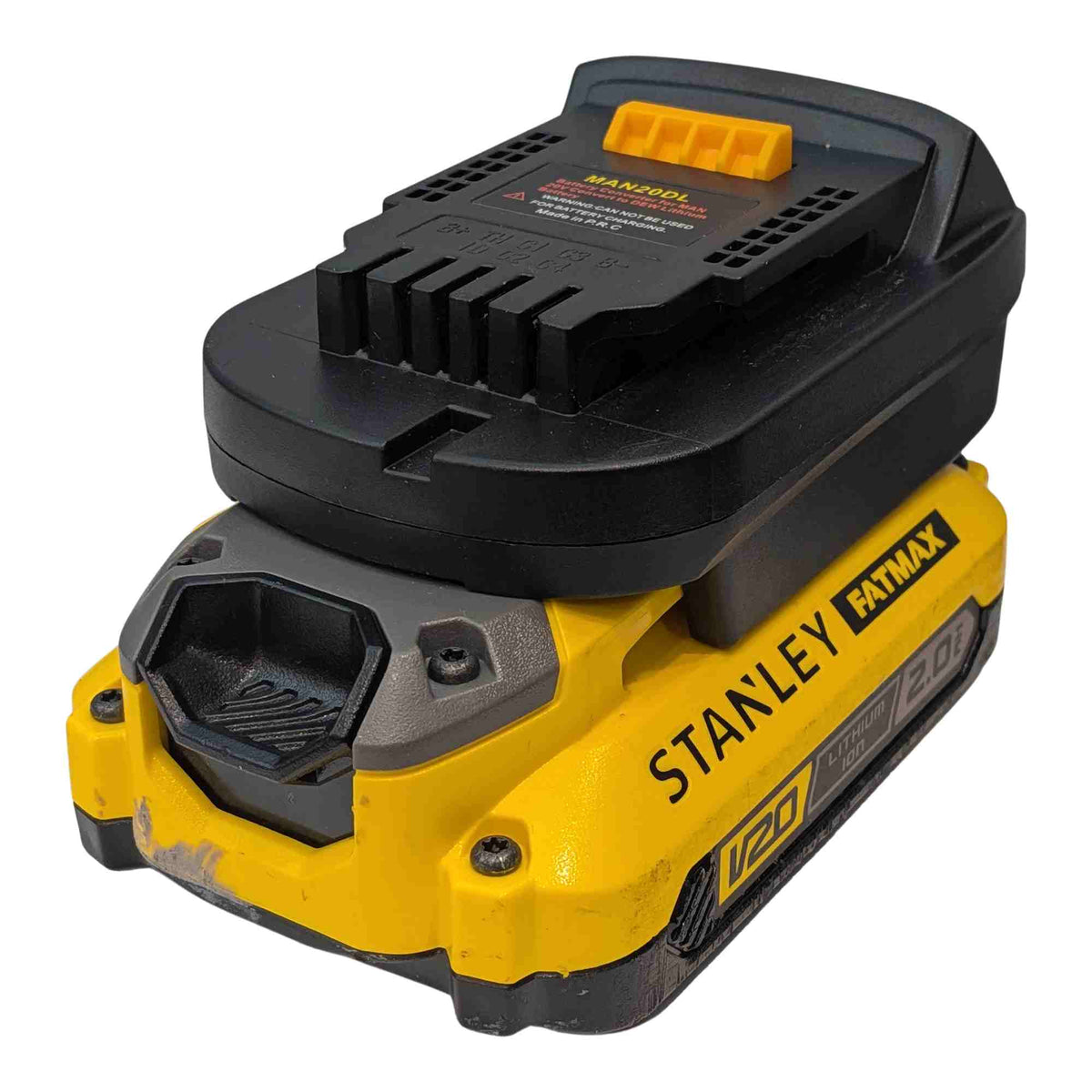 Stanley FATMAX V20 auf DeWalt 20V MAX Akkuadapter
