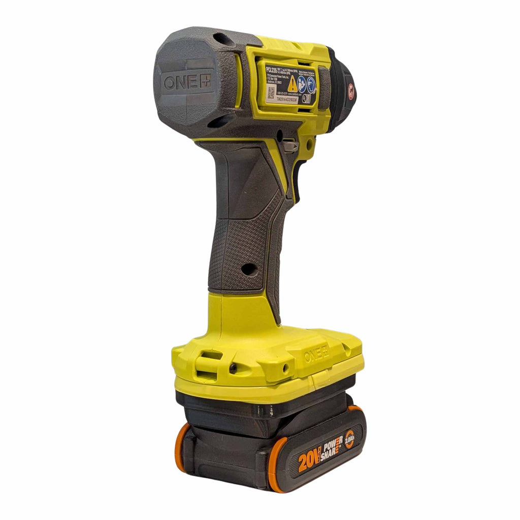 WORX 20V PowerShare (Orange) auf Ryobi 18V ONE+ Akkuadapter