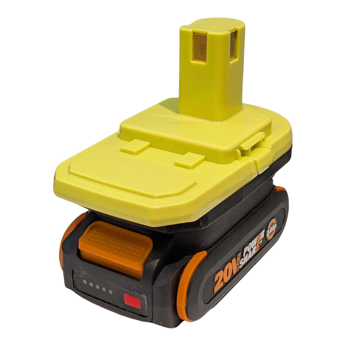 WORX 20V PowerShare (Orange) auf Ryobi 18V ONE+ Akkuadapter