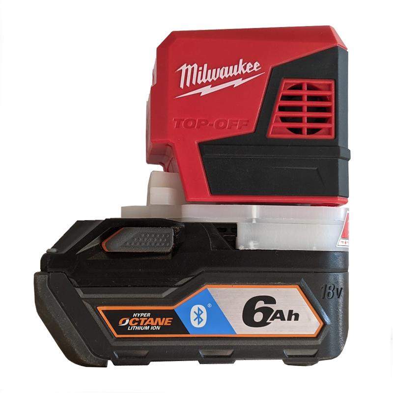 RIDGID 18V auf Milwaukee 18V Batterieadapter (Polypropylen)