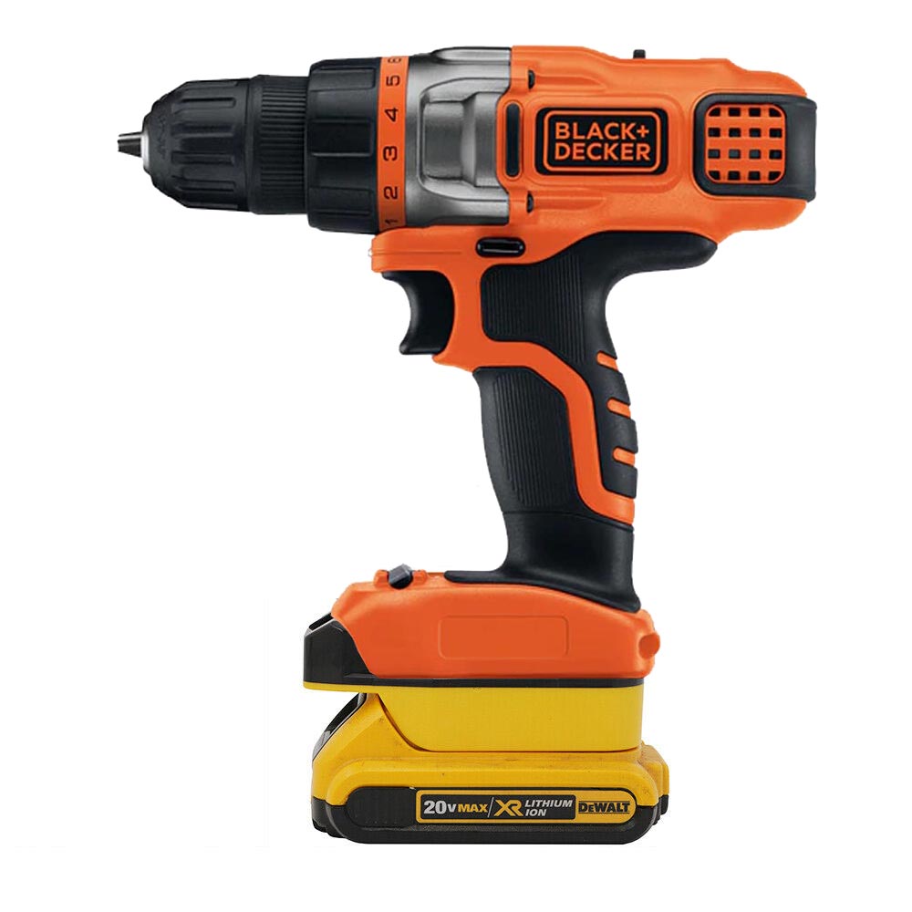 Adaptateur de batterie DeWalt 20V vers Black and Decker 20V